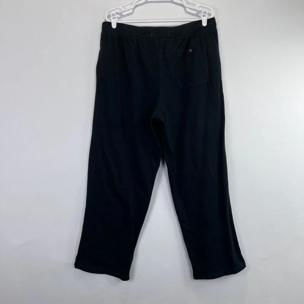 Tommy Bahama Black Sweatpants‎ Straight Drawstring Pockets Men's Size XL/EG